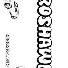 RoShawn - Coloring page - NAME coloring pages - BOYS NAME coloring pages - Boys names starting with R or S coloring posters