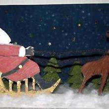 Christmas sleigh illustration