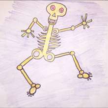 Skeleton drawing lesson