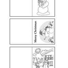Snowman gift tags coloring page