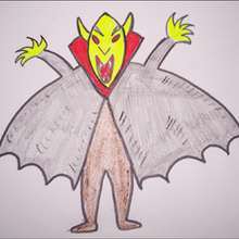 How to draw a Halloween Vampire - Drawing for kids - HOW TO DRAW lessons - How to draw HOLIDAYS - How to draw HALLOWEEN