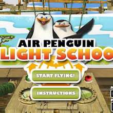 Air Pinguin Flight School Online Game - Free Kids Games - MOVIE games - MADAGASCAR 2 games for kids