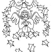 Angel coloring page - Coloring page - HOLIDAY coloring pages - CHRISTMAS coloring pages - CHRISTMAS ANGEL coloring pages