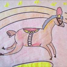 How to draw a Circus horse - Drawing for kids - HOW TO DRAW lessons - How to draw CIRCUS