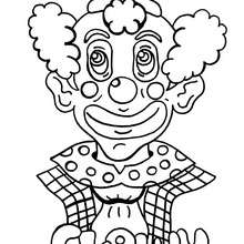 Clown coloring page - Coloring page - CHARACTERS coloring pages - CIRCUS coloring pages