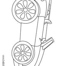 Convertible coloring page - Coloring page - TRANSPORTATION coloring pages - CAR coloring pages