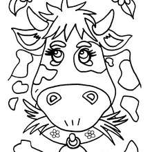 Cow coloring page - Coloring page - ANIMAL coloring pages - FARM ANIMAL coloring pages - COW coloring pages