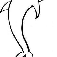 Cute dolphin coloring pages 