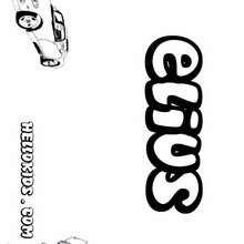 Elius - Coloring page - NAME coloring pages - BOYS NAME coloring pages - Boys names starting with E or F coloring pages