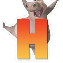 Hippo letter H