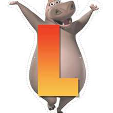 Hippo letter L