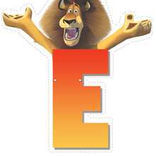 Lion letter E letter