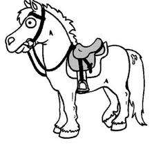 Little Horse coloring picture - Coloring page - ANIMAL coloring pages - FARM ANIMAL coloring pages - HORSE coloring pages - HORSES coloring pages