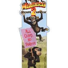 The chimps from Madagascar bookmark craft for kids
