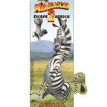 Marty from Madagascar bookmark - Kids Craft - BOOKMARKS for school books - MADAGASCAR 2 Bookmarks