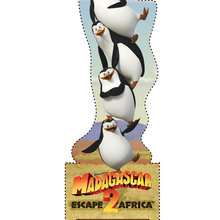 The penguins from Madagascar bookmark - Kids Craft - BOOKMARKS for school books - MADAGASCAR 2 Bookmarks