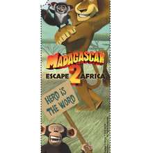 Madagascar 2: Escape to Africa bookmark - Kids Craft - BOOKMARKS for school books - MADAGASCAR 2 Bookmarks