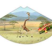Melman the giraffe paper hat