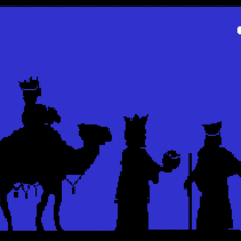 Three Kings animated gif - Drawing for kids - ANIMATED GIFS - CHRISTMAS animated Gifs - THREE WISE MEN animated gifs