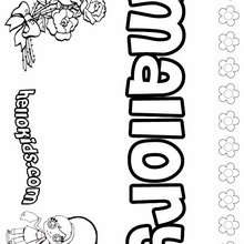 Mallory - Coloring page - NAME coloring pages - GIRLS NAME coloring pages - M names for girls coloring posters