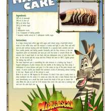 Marty the zebra Cake recipe