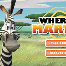 Marty the zebra Online Game - Free Kids Games - MOVIE games - MADAGASCAR 2 games for kids