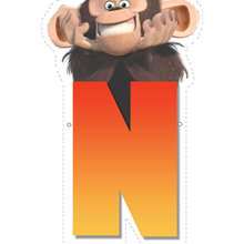 Monkey letter N