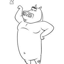 Madagascar 2 : Moto moto coloring page - Coloring page - MOVIE coloring pages - MADAGASCAR coloring pages - MADAGASCAR 2 coloring pages