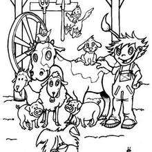Pet shop coloring page - Coloring page - ANIMAL coloring pages - FARM ANIMAL coloring pages - FARM coloring pages