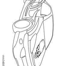 Racing car coloring page - Coloring page - TRANSPORTATION coloring pages - CAR coloring pages - TUNING CAR coloring pages