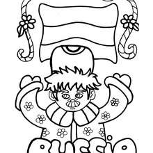 Russia coloring page - Coloring page - COUNTRIES Coloring Pages - PRINTABLE Countries coloring pages