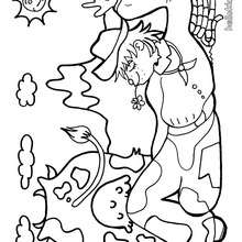 Shepherd coloring page - Coloring page - FANTASY coloring pages - SHEPHERD coloring pages