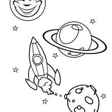 Spacecraft coloring page - Coloring page - SPACE coloring pages - SPACECRAFT coloring pages
