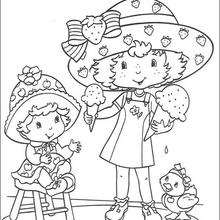 Strawberry Shortcake and Apple Dumplin coloring page - Coloring page - GIRL coloring pages - STRAWBERRY SHORTCAKE coloring pages