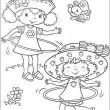 Strawberry Shortcake and Orange Blossom coloring page - Coloring page - GIRL coloring pages - STRAWBERRY SHORTCAKE coloring pages
