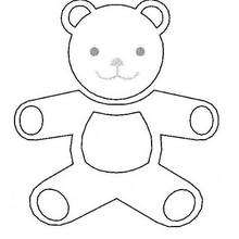 Teddy bear coloring page - Coloring page - HOLIDAY coloring pages - CHRISTMAS coloring pages - CHRISTMAS GIFT coloring pages