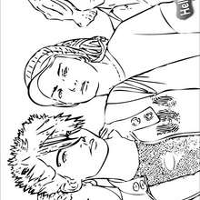 Tokio Hotel group coloring page