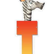 Zebra letter T
