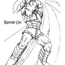 Battle Ox coloring page