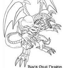 Black Skull Dragon 1 coloring page