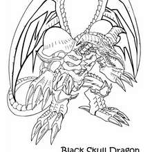 Black Skull Dragon 2 coloring page