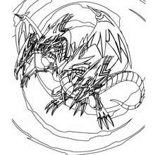 Ultimate Dragon coloring page - Coloring page - MANGA coloring pages - YU-GI-OH coloring pages