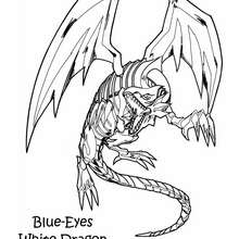 White Dragon 3 coloring page - Coloring page - MANGA coloring pages - YU-GI-OH coloring pages
