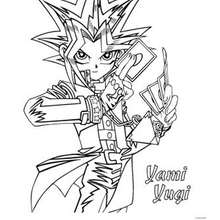 Yami Yugi coloring page - Coloring page - MANGA coloring pages - YU-GI-OH coloring pages