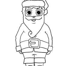 Santa's costume coloring page