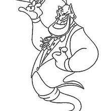 The Genie coloring page