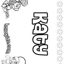 Katy - Coloring page - NAME coloring pages - GIRLS NAME coloring pages - K names for girls coloring posters