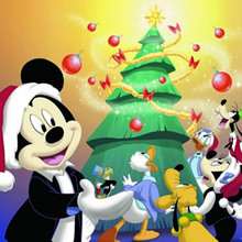 Christmas Mickey Mouse wallpaper - Drawing for kids - WALLPAPERS - CHRISTMAS Wallpapers - CHRISTMAS CHARACTERS wallpapers