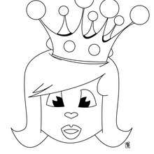 Princess Head coloring page