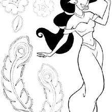 Princess Jasmine coloring page - Coloring page - DISNEY coloring pages - Aladdin coloring pages